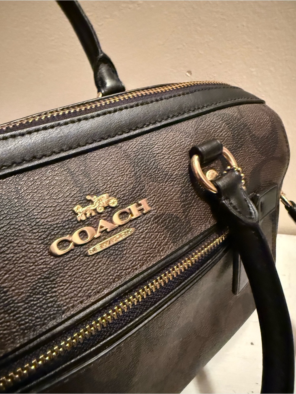 COACH Authentic Rowan Satchel F83607 Like New - Picture 8 of 12